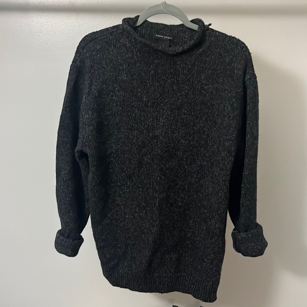 Black oversized sweater